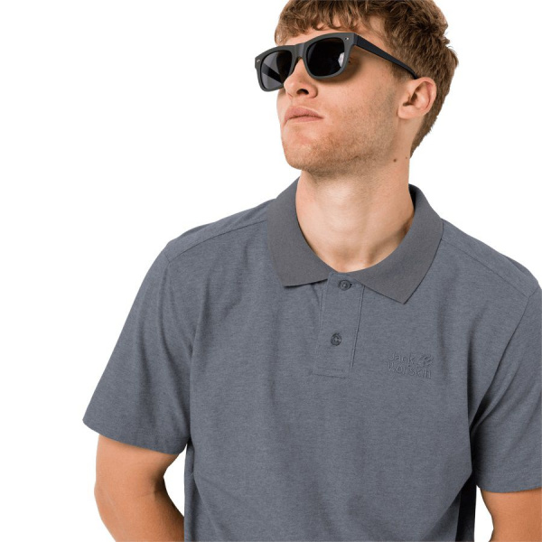 Поло Pique Polo (pebble grey; Мужской; M)